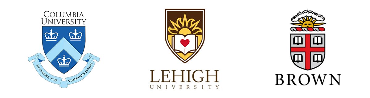 Columbia University, Lehigh University, Brown